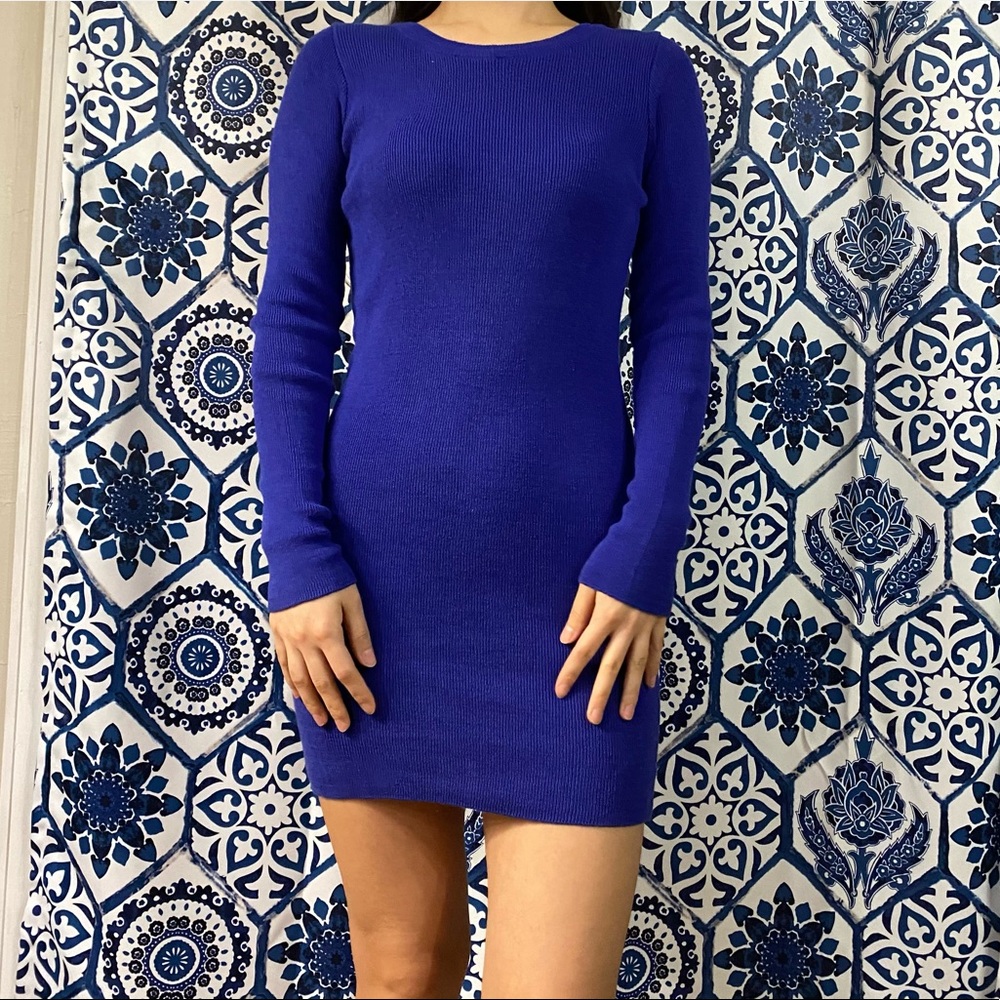 K-fashion Blue knit dress - Picture 8 of 16